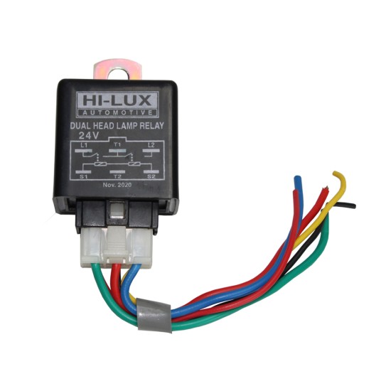 RLY-02 Dual HL Relay with Wire 24V/40A 